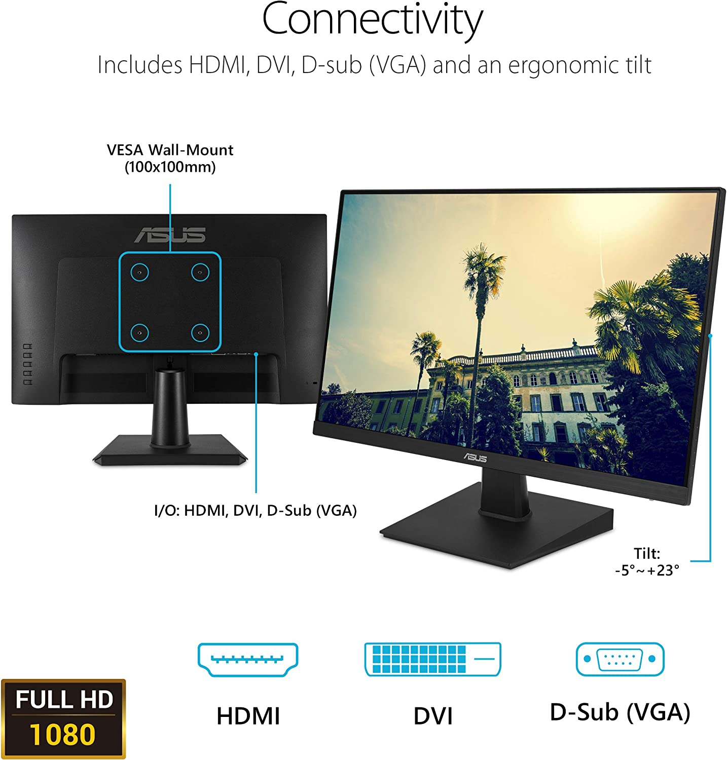 Asus monitors VA24EHE